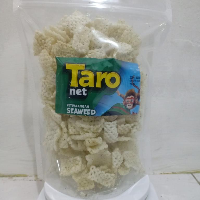 

cemilan Taro net rasa rumput laut 100 gram