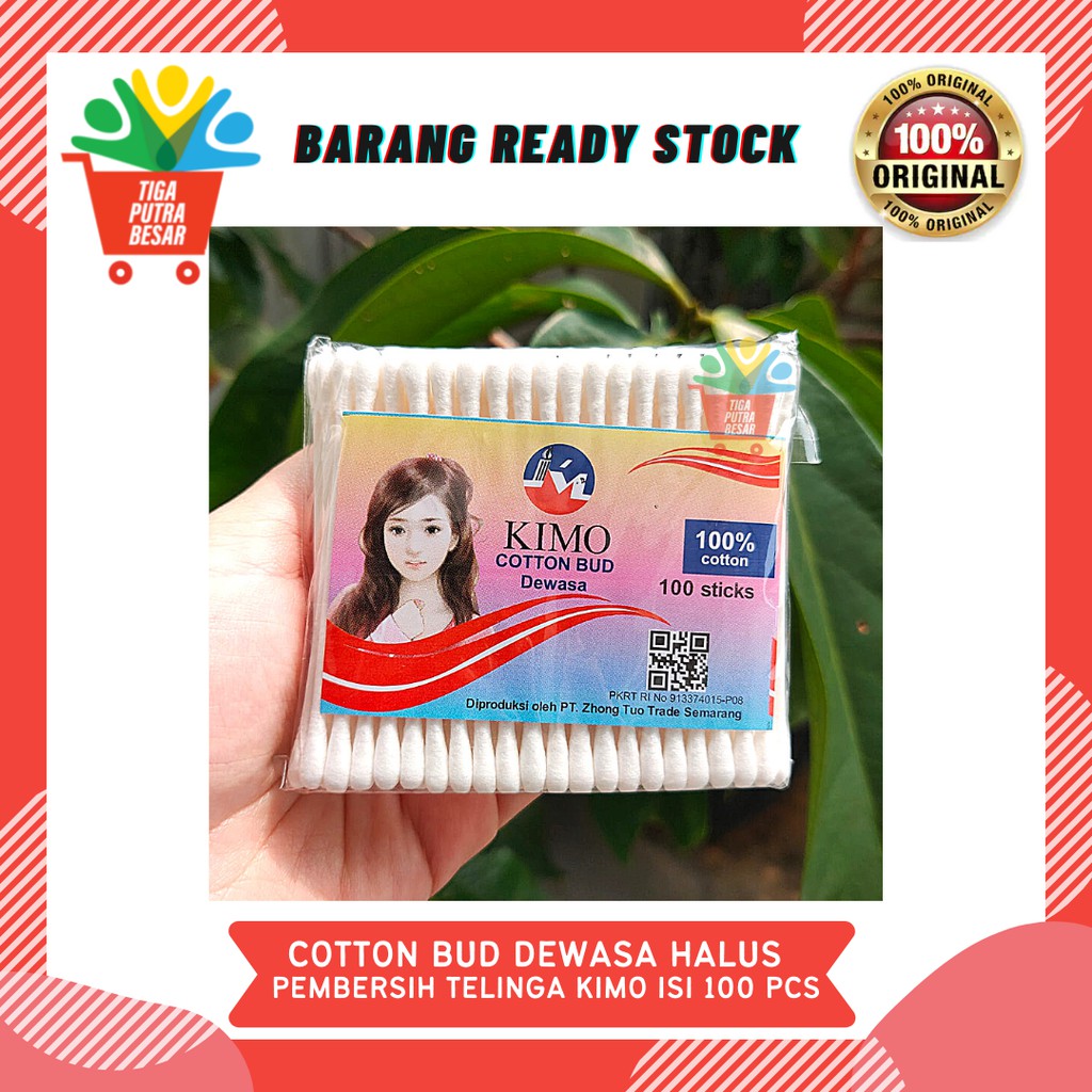 Cotton Bud Dewasa Halus / Pembersih Telinga Isi 100 Pcs