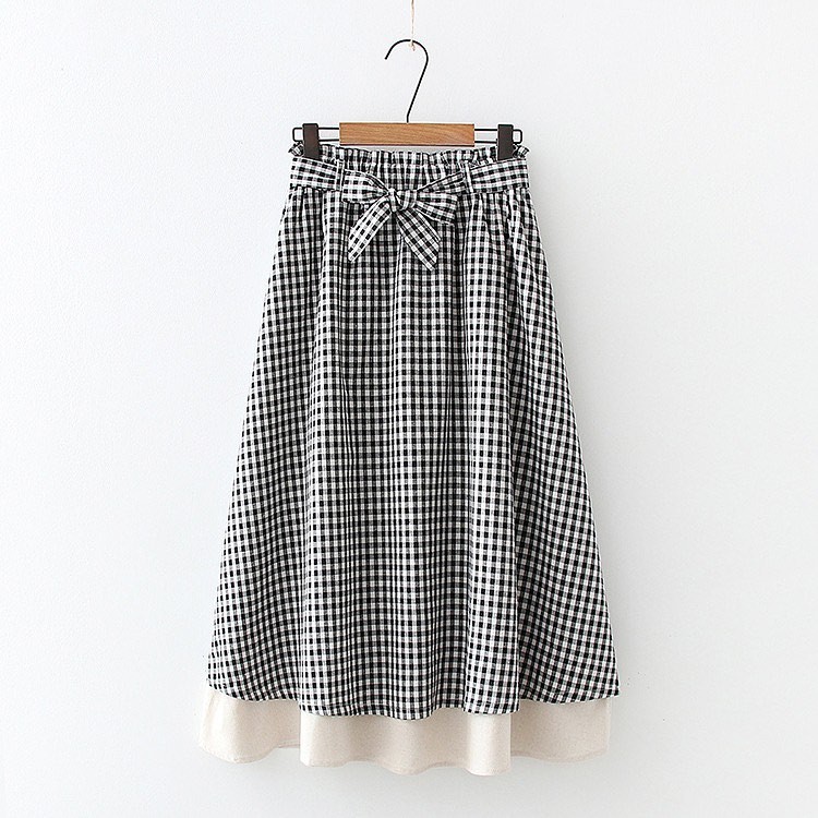 NINDI SKIRT - rok katun murah / rok payung / rok panjang / rok wanita terlaris / rok korea kotak