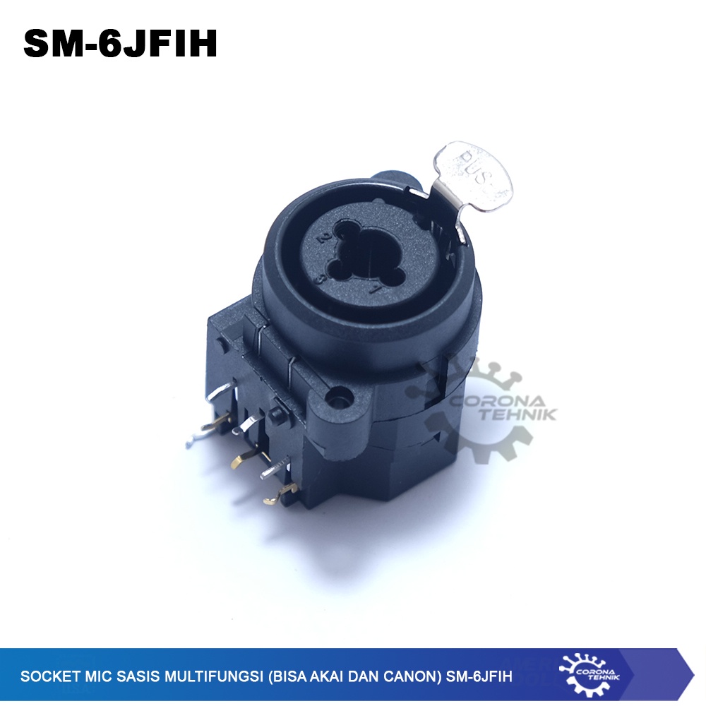 SM-6JFIH - Socket Mic Sasis Multifungsi (Bisa Akai dan Canon)