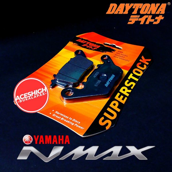 Kampas rem NMax - Lexi - Aerox  Kampas Rem Yamaha Nmax - Aerox - Lexi DAYTONA Steel Fiber Gold