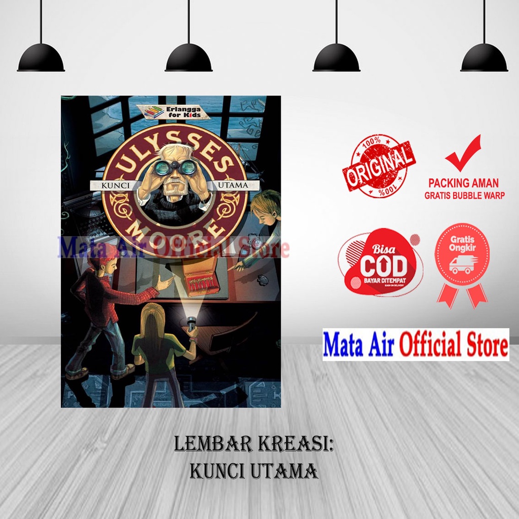 BEST SELLER ORIGINAL ULYSSES MOORE : KUNCI UTAMA -ERLANGGA FOR KIDS