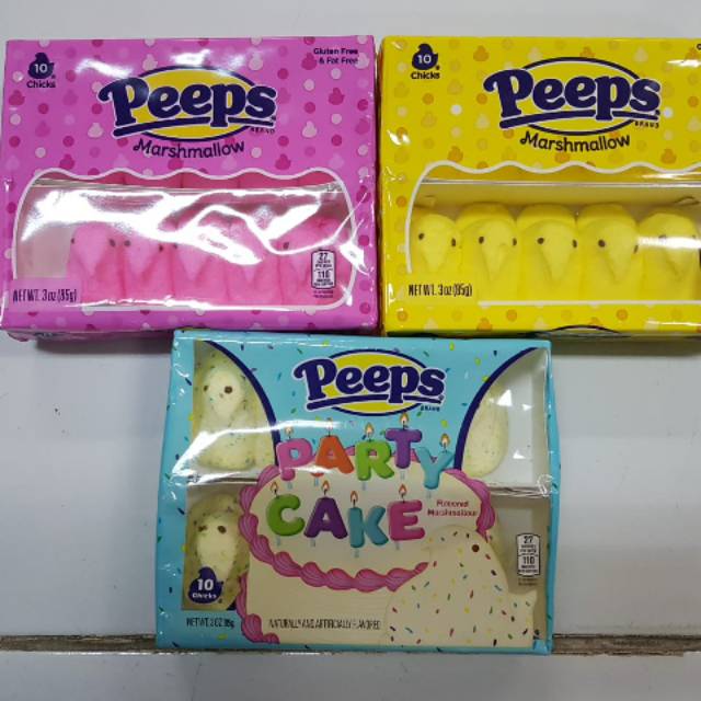 

Peeps marshmallow chicks - permen marshmallow warna