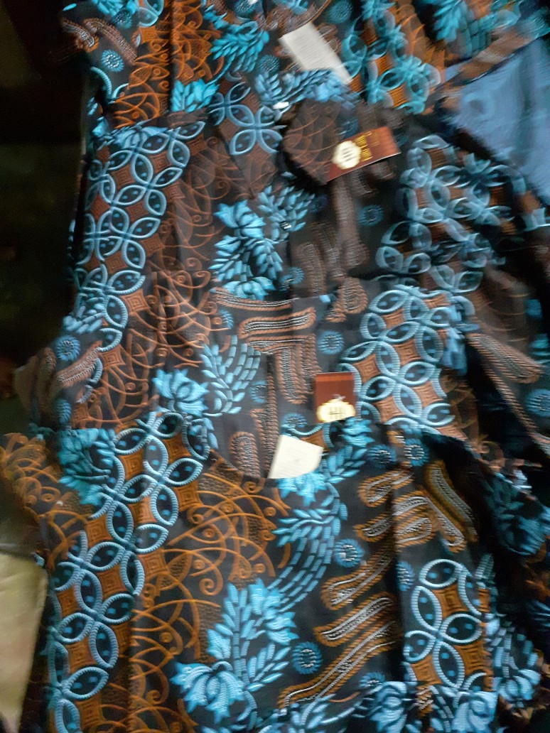 Maura Couple Sania Ruffle Batik Couple Ori Ndoro Jowi Garansi Termurah, Motif Seno Biru
