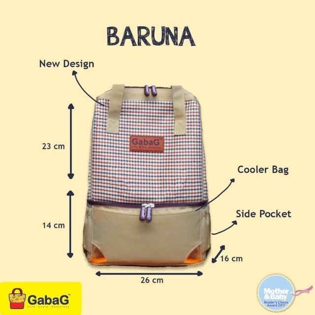 [Harga Promo] GABAG Cooler Bag Big Pop Series DAHLIA BARUNA Tas ASIP Insulation Bag Coolerbag