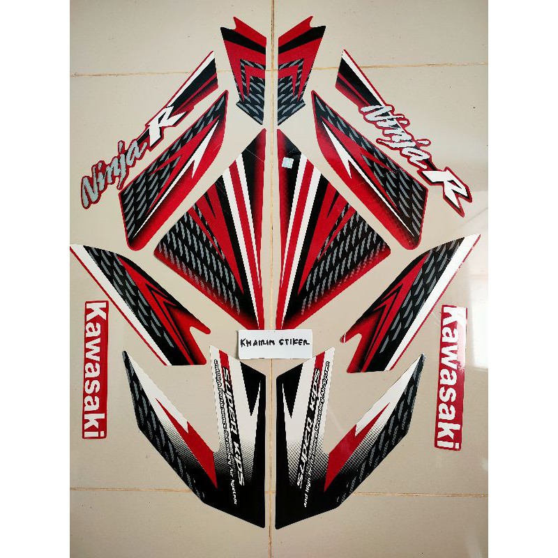 striping stiker ninja r 2015 merah