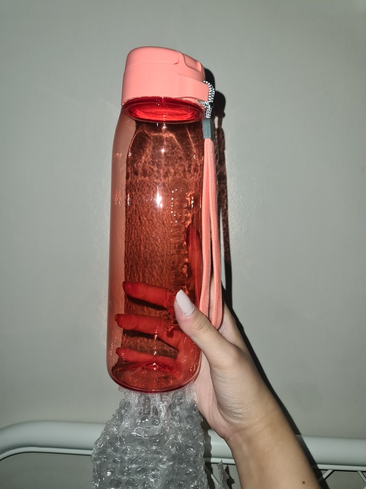 H2go Crystal Bottle Peach (botol Minum) Tupwr