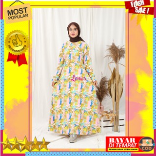  Baju  gamis  sar i dress busui jumbo  TALITA 02 Baju  gamis  