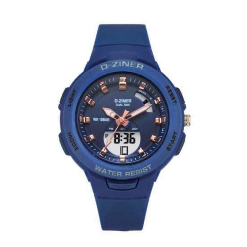 JAM TANGAN D ZINER ORIGINAL WATER RESIET JAM WANITA DIGITAL