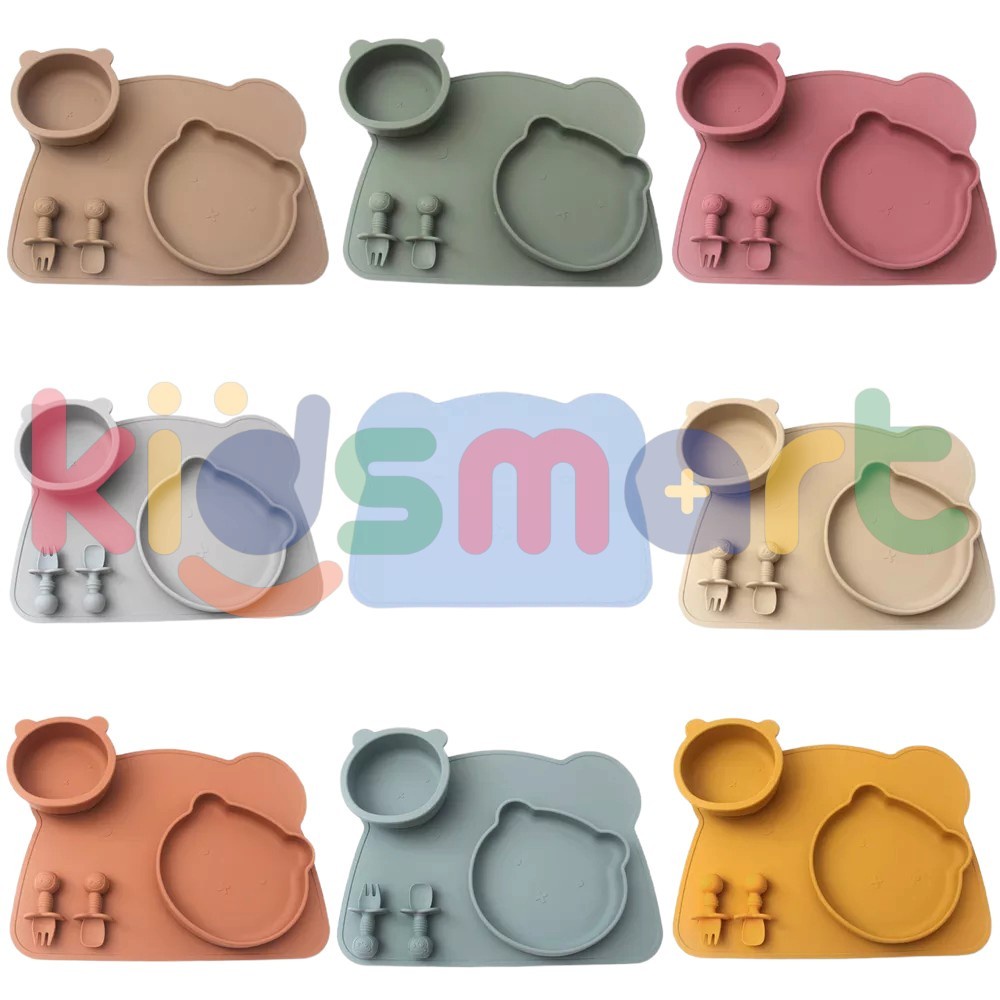 KIDSMART Premium Silicon Placemat / Tatakan Silikon Bayi / Tatakan Makanan Bayi