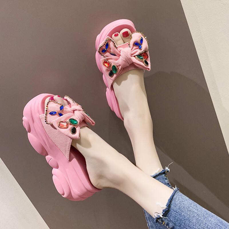 1001 SEPATU PLATFORM RIBBON BEAR !!! - 4 WARNA