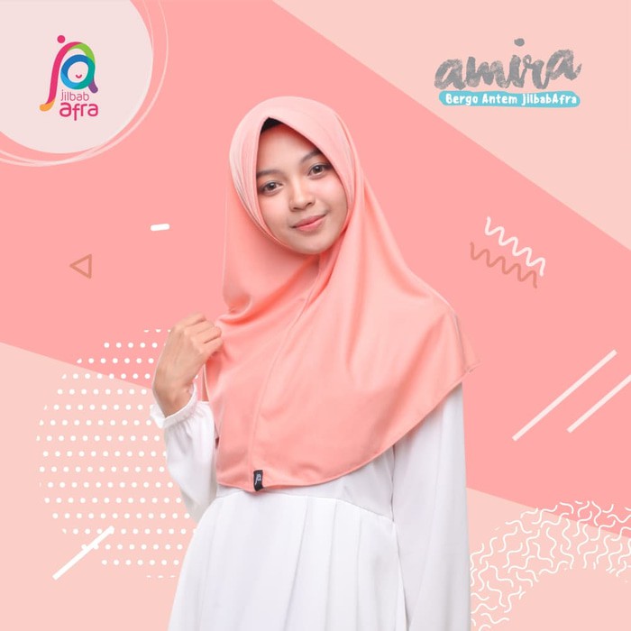 Limited AMIRA SIZE S M ANTEM BERGO KAOS HIJAB INSTAN HARGA RESELLER Putih