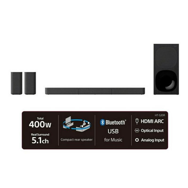 SPEAKER SOUNDBAR SONY HT-S20R HOME CINEMA SOUNDBAR AUDIO SYSTEM 5.1 Ch BLUETOOTH