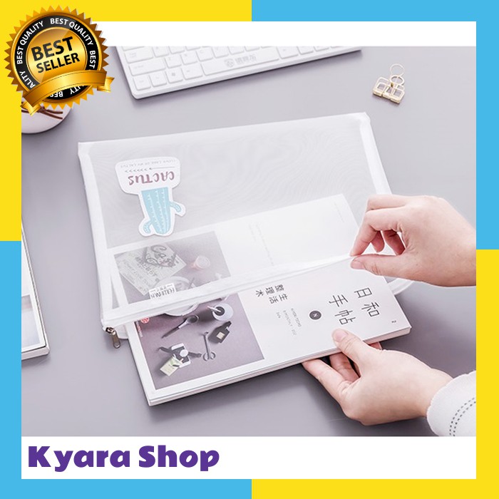 Map Dokumen / Tempat Buku / Tempat Dokumen / File Storage / A4 File Pouch / File Organizer
