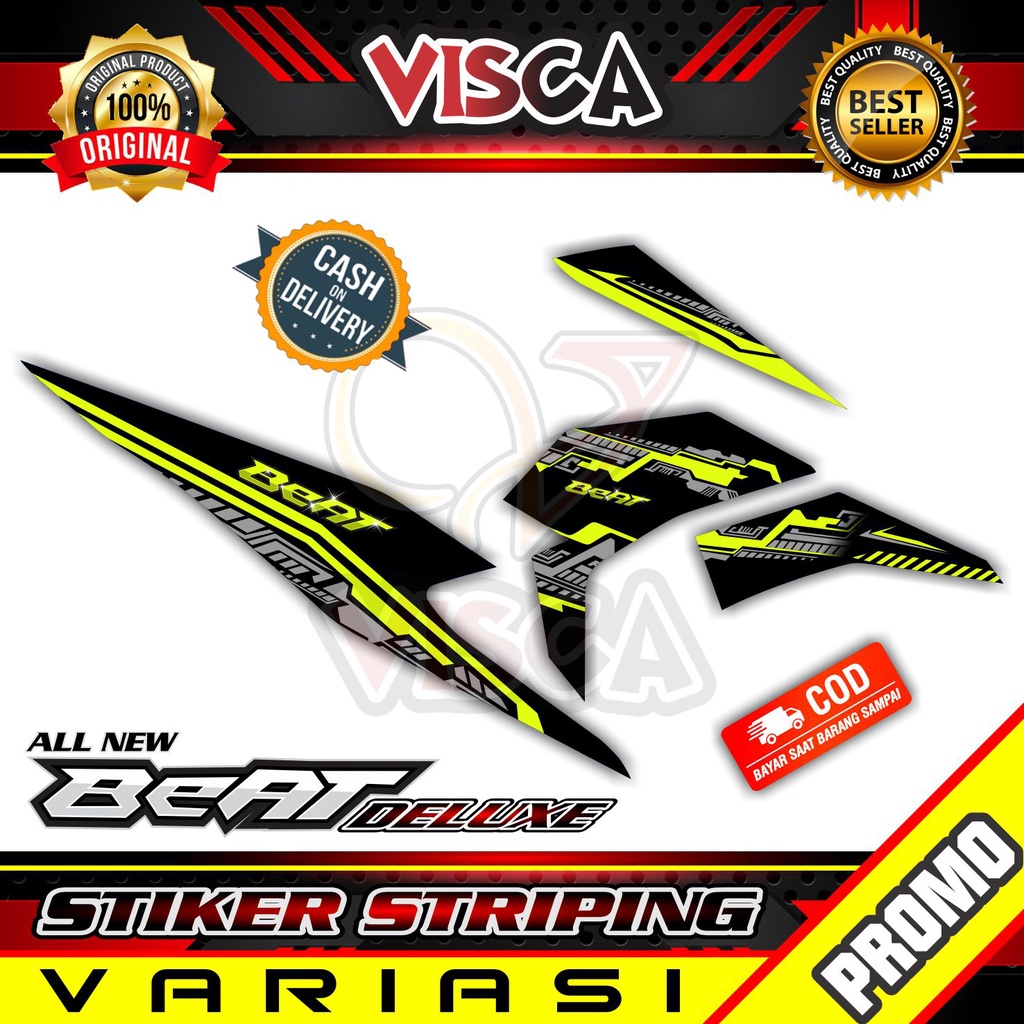 Striping Beat 2021 - Stiker Sticker Striping Variasi Lis Honda Beat 2021 - Striping Hologram Beat 20