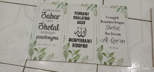 Hiasan Dinding Islami Poster Kayu Motivasi Islam  Wall 