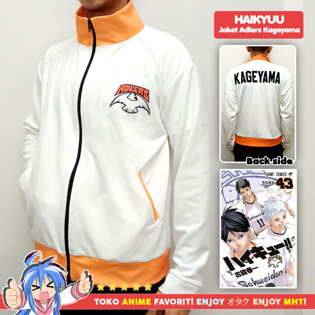 Jaket Anime Haikyuu Schweiden Adlers Kageyama Tobio Kostum Cosplay