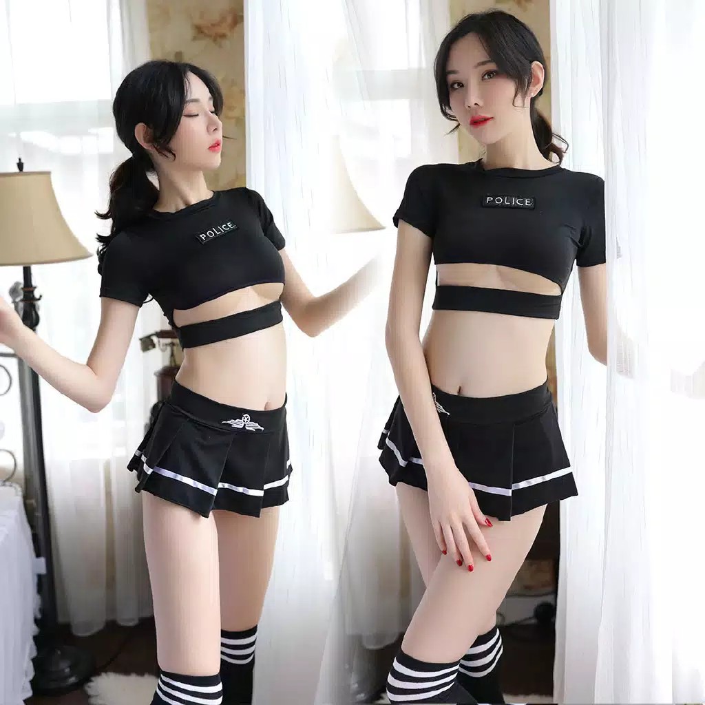 Cantikakak - Cosplay lingerie police✅ lingerie kostum ☑️ lingerie cosplay sexy lingerie sexy baju ti