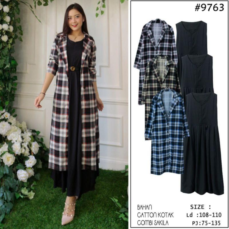 Set Gamis Outer Kotak By Nooz