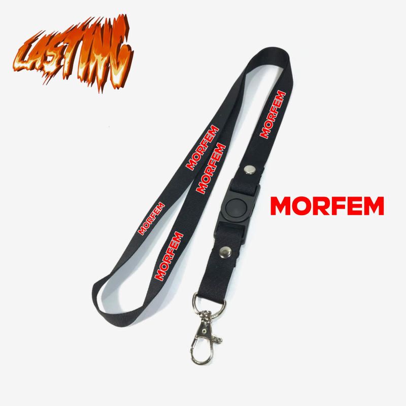 

Lanyard MORFEM tali lanyard BAND gantungan kunci name tag id card kartu nama / lanyard podss vapee MORFEM gantungan / bisa cod lanyard best seller lanyard murah gantungan hitam