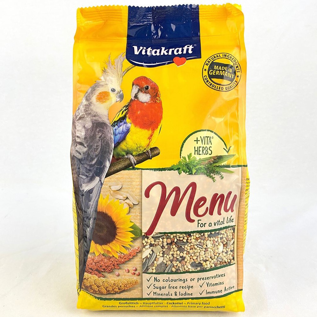 

VITAKRAFT Makanan Burung MENU Cockatiel 1kg