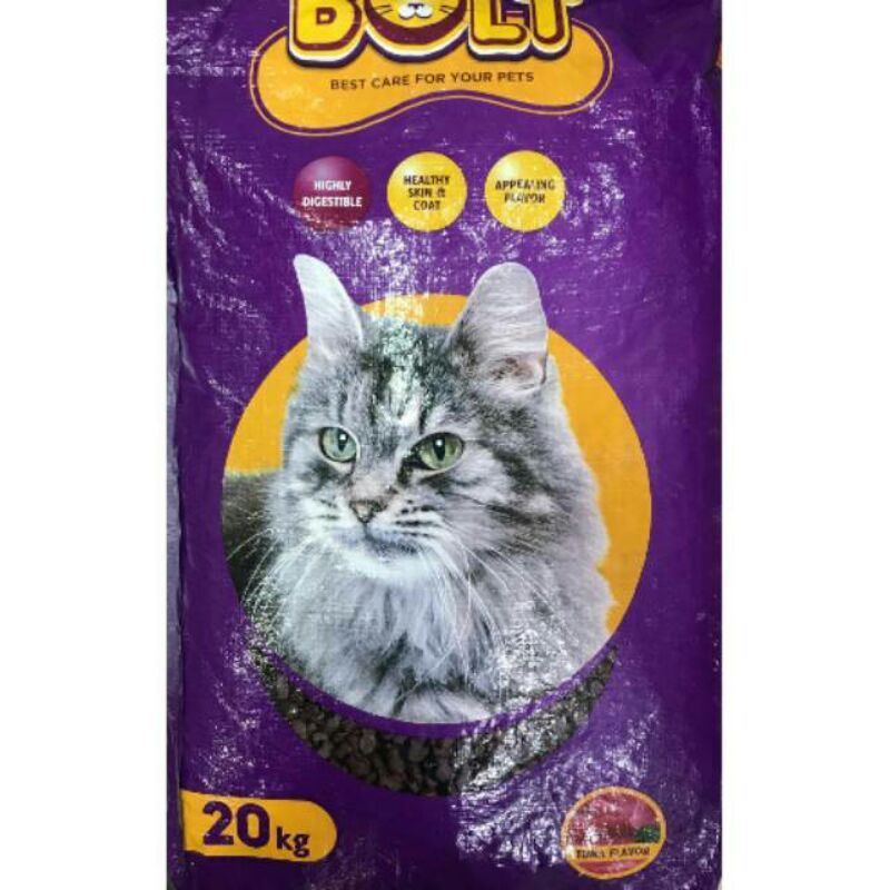 BOLT CATFOOD 20KG / MAKANAN KUCING BOLT 20KG / BOLT 20KG TERMURAH