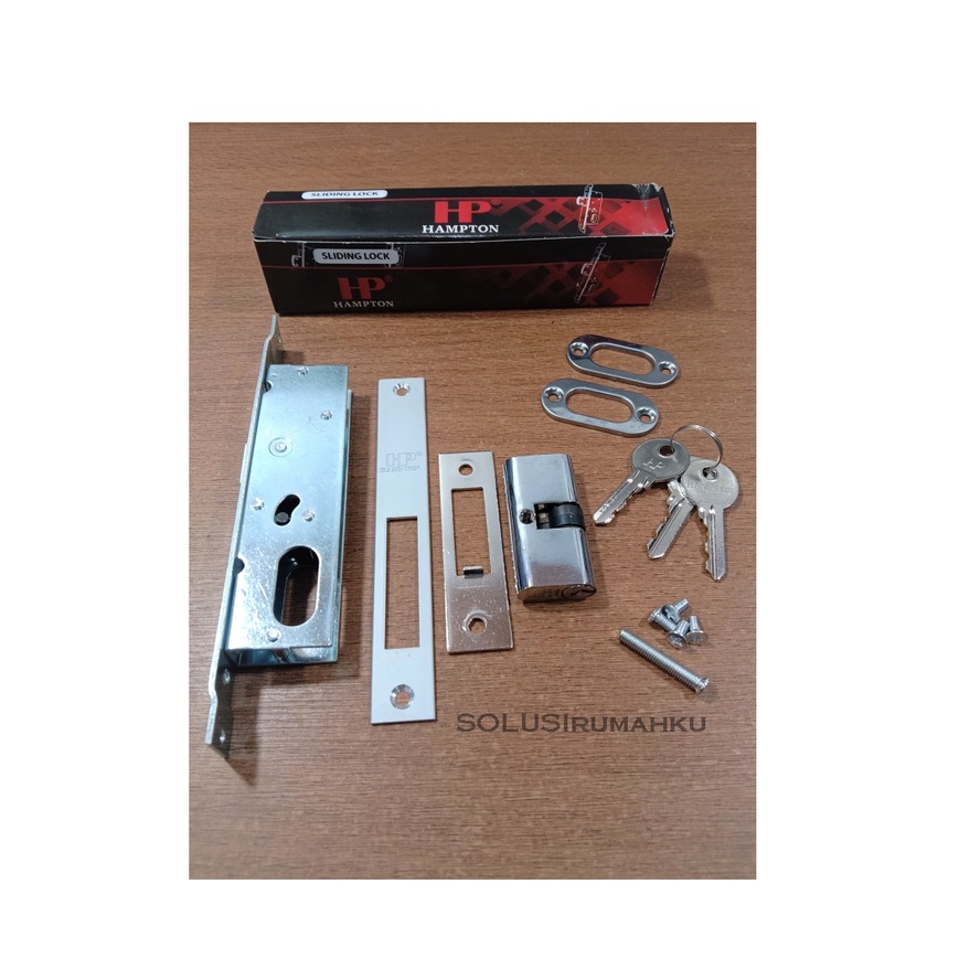 HAMPTON Kunci Pintu Aluminium GESER 5423 / Aluminum SLIDING Door Lock