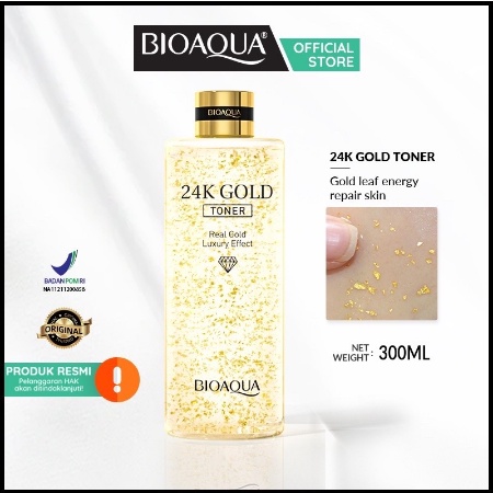 ⭐BAGUS⭐BIOAQUA 24K GOLD SERIES | Cream Cleanser Serum Toner