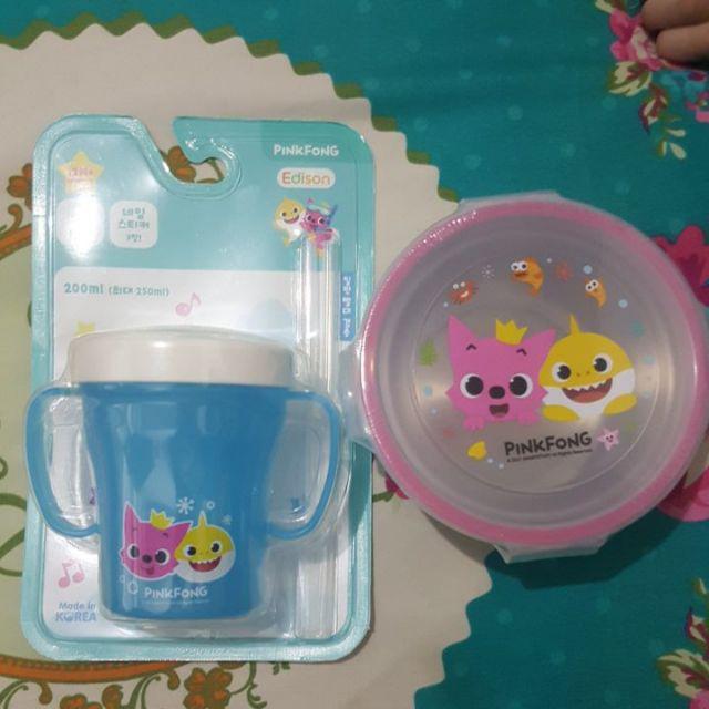 Ori Korea Lunchbox Bulat Stainless Pinkfong Pf29