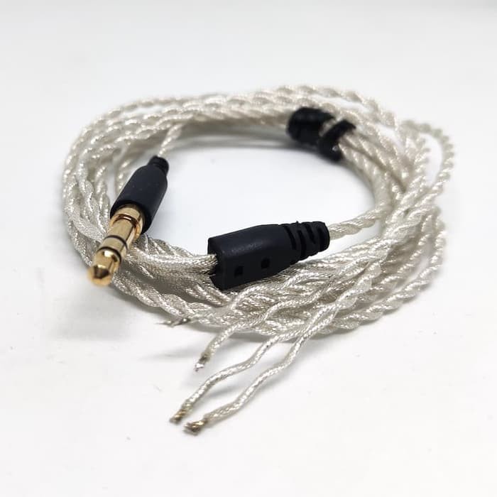 Hand Braid Soft Silver Foil Plated Shield Audio Cable Replacement