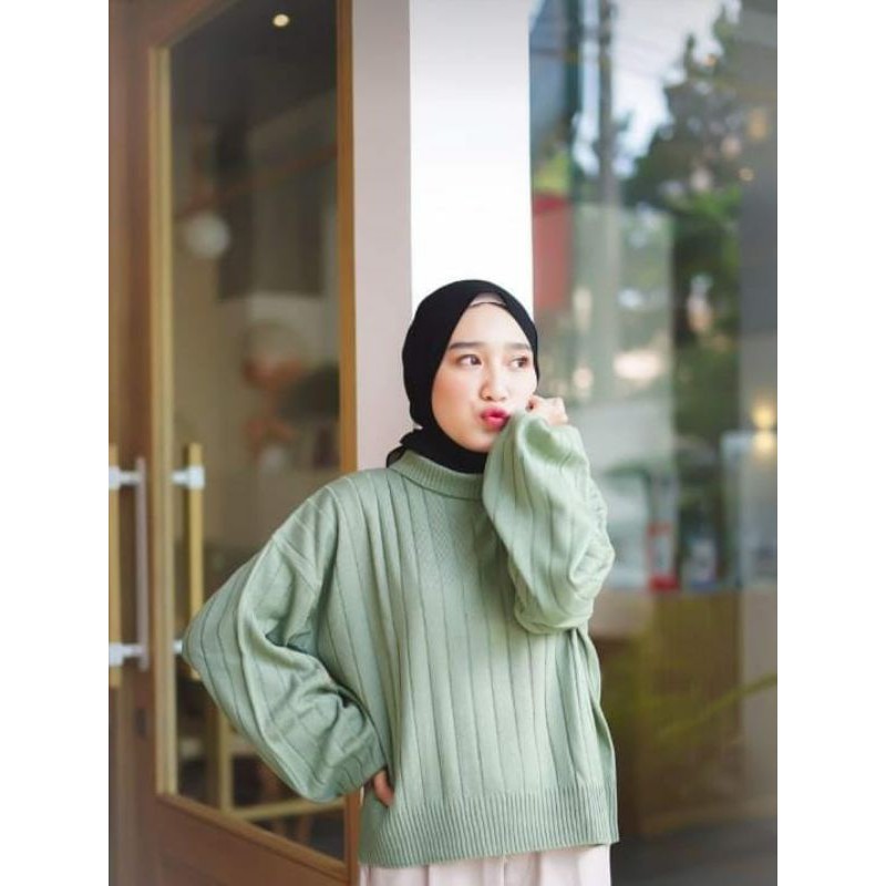 JOVANKA RAJUT OVERSIZE Rajut Tangan Balon Baju rajut JOVANKA RAJUT OVERSIZE Rajut Tangan Balon Baju rajut