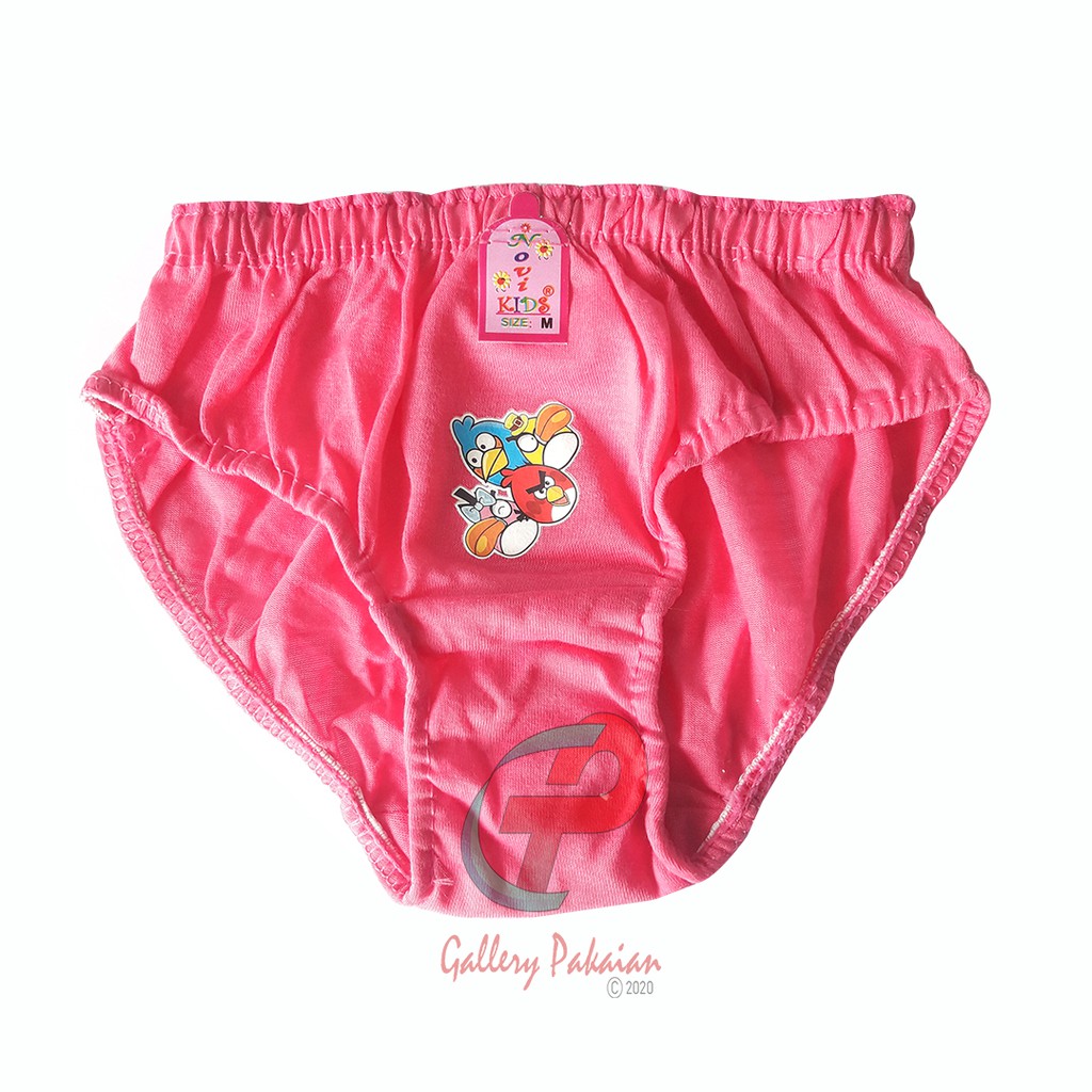 ISI 6 PCSCELANA DALAM NOVY KIDS STICKER celana dalan anak cewe motif kartun size S.M.L termurah