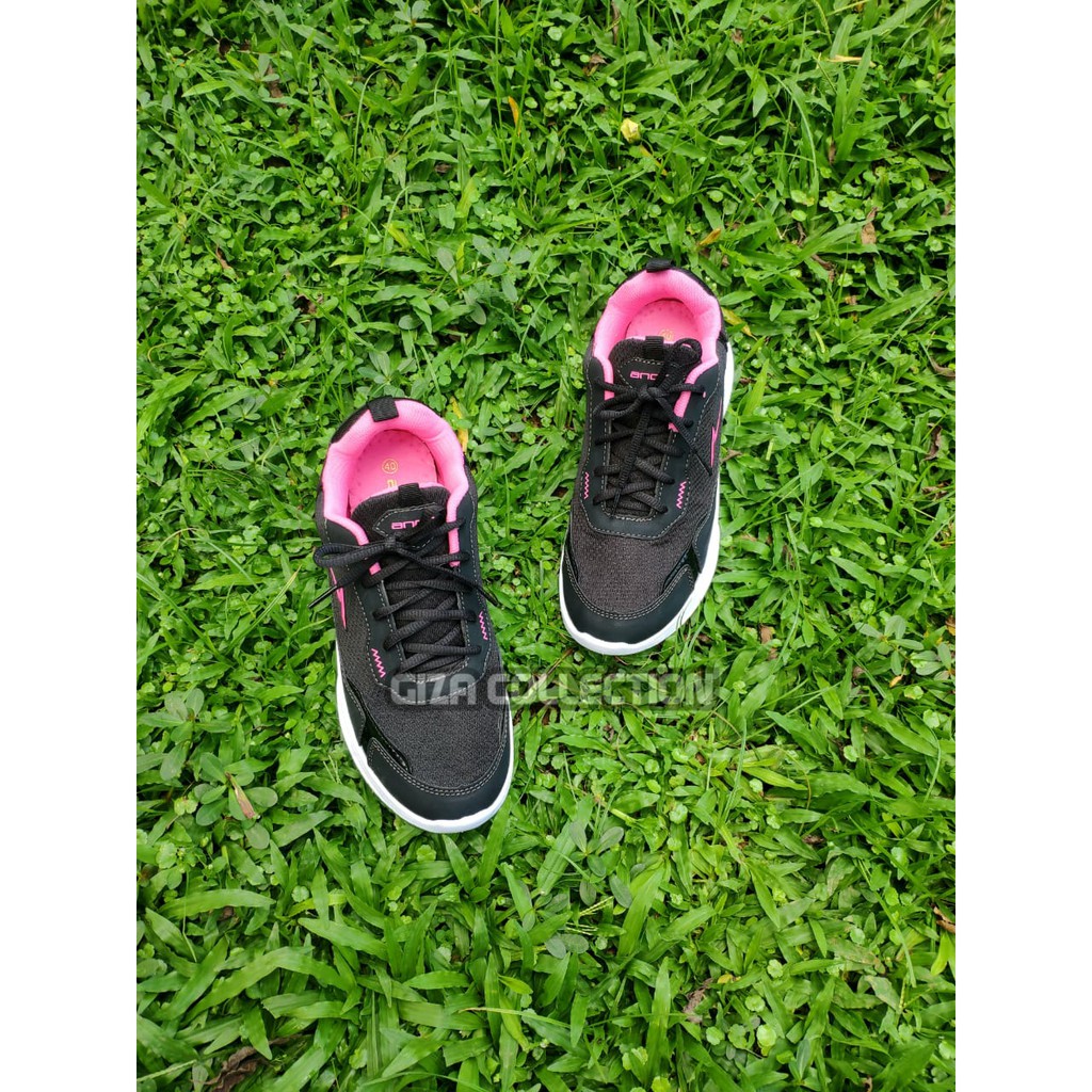 SNEAKERS WANITA OLAHRAGA ORIGINAL ANDO HITAM PINK