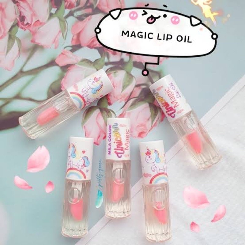 ✨NAGIHI✨ NEW(ECER) Mila Color Lip Oil Unicorn Mini