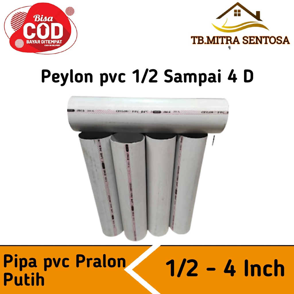 Jual Pipa Pvc Pralon Putih Inch D Potongan Cm Sampai D