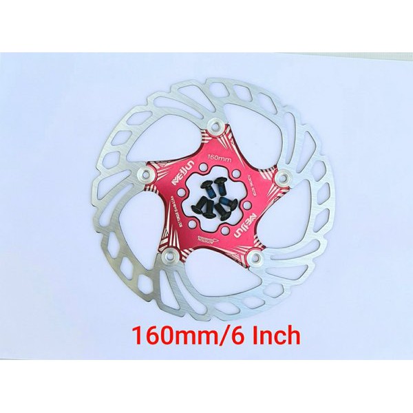 Meijun Rotor 160mm - Disc Brake Floating - Disc Brake Sepeda - Rotor Sepeda Merah