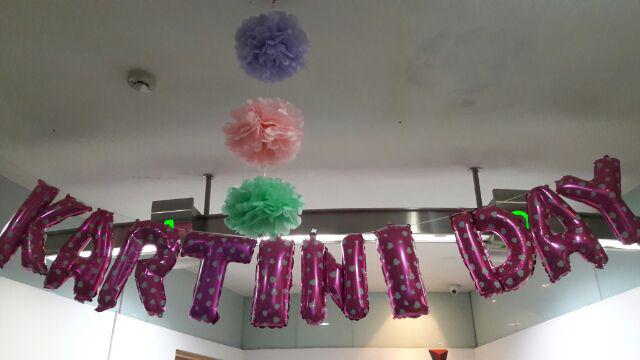 Pom Pom Kertas Bunga Dekorasi / Tissue Flower Ball Uk. 25cm