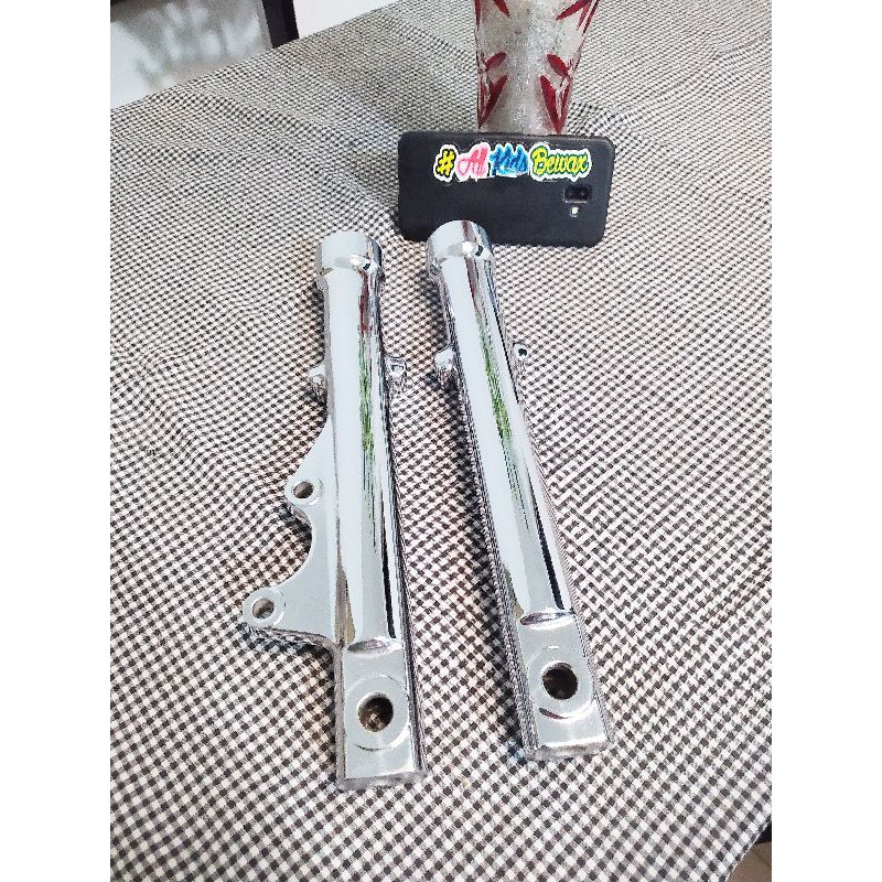 Bottom rx king kotak ori di chrome sepasang tahun muda / bottom shock depan rx king