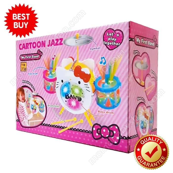 MAinan anak Cewek Perempuan Hampers hadiah Ultah Ulang tahun Anak 1 2 3 4 5 Tahun Drum Set BT68
