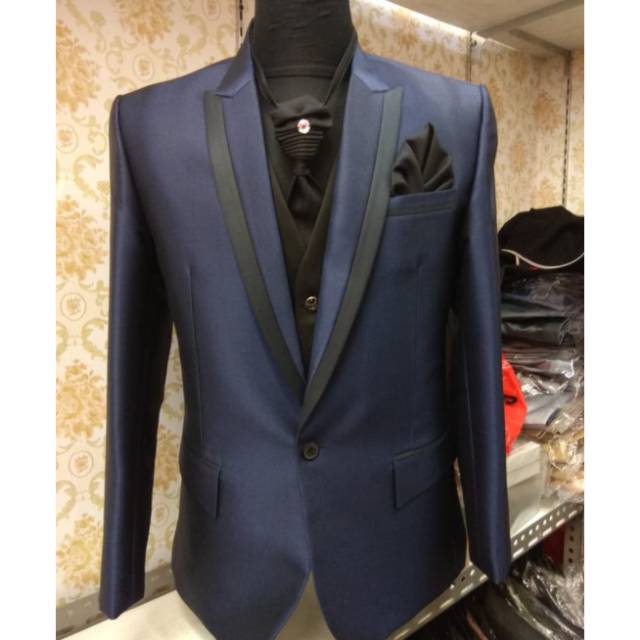 JAS PENGANTIN PRIA BIRU DONGKER/JAS WEDDING NAVY/JAS FORMAL PREMIUM NAVY/JAS AKAD