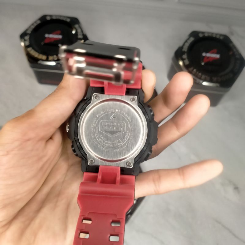 JAM TANGAN G-SHOCK TALI DUA WARNA FREE BOX