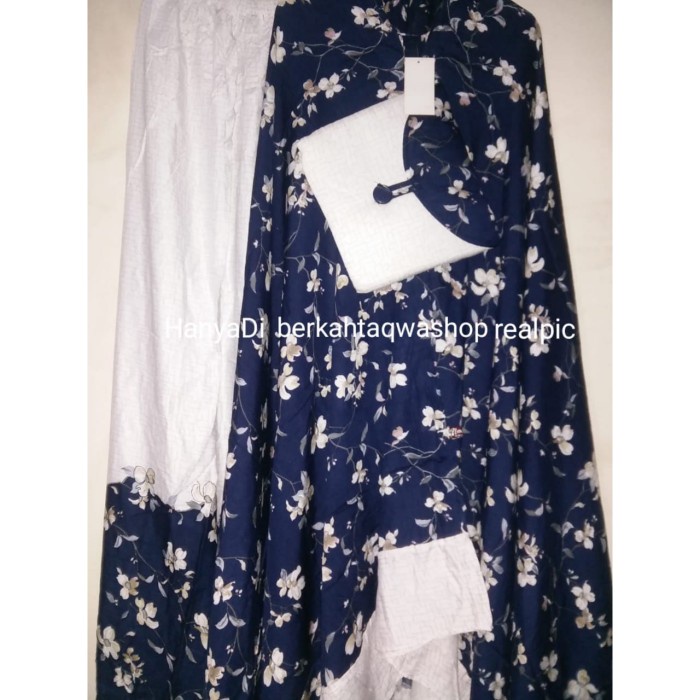 Mukena Jumbo Rayon Premium Adem Cantik Hitam Putih Mukena Jakarta