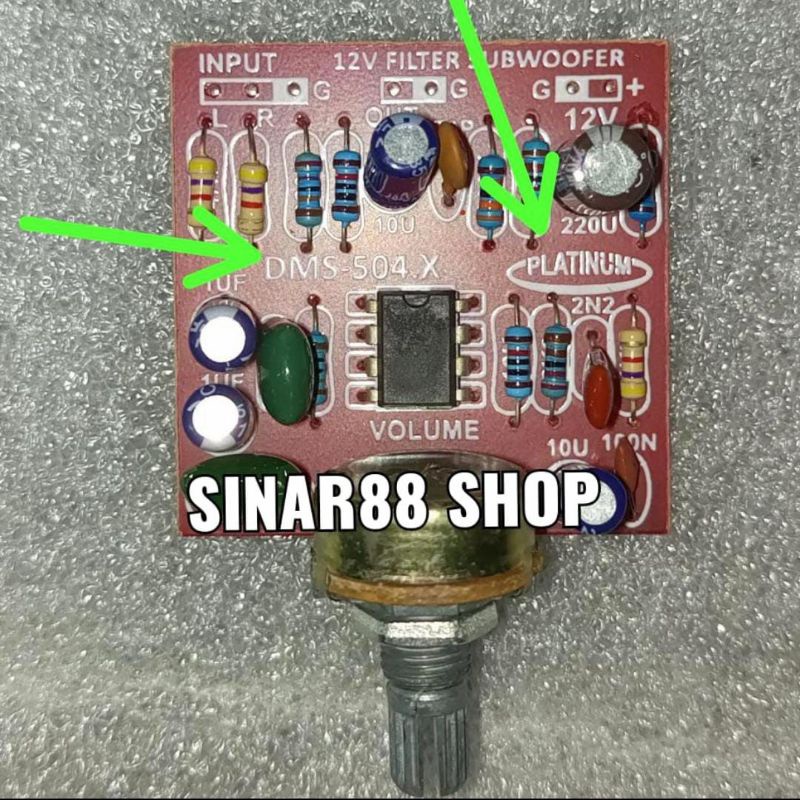 DMS504 KIT FILTER SUBWOOFER DC 12V DC12V DMS504 DMS-504 DMS504x