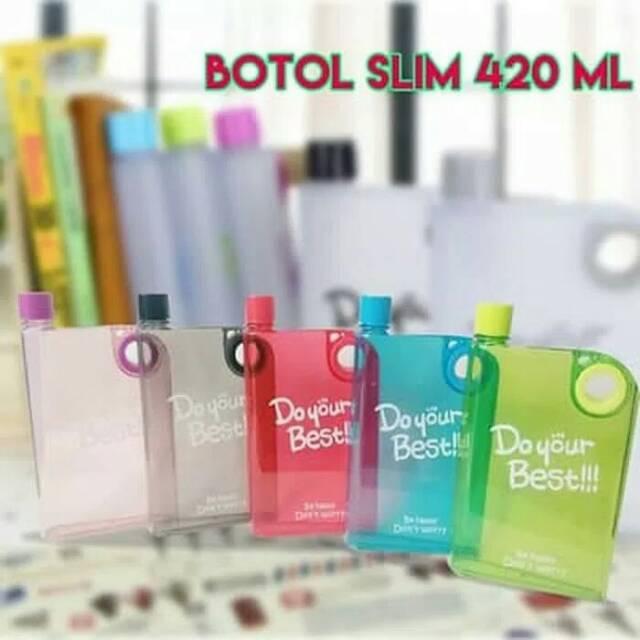 New Memo Bottle DO YOUR BEST doff/botol minum plastik/botol slim