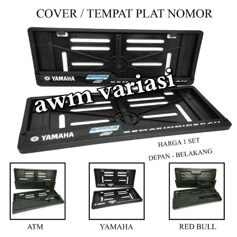 TEMPAT PLAT NOMOR MOTOR COVER TEMPAT DUDUKAN 1 SET / RUMAH PLAT NOMOR BISA SEMUA MOTOR