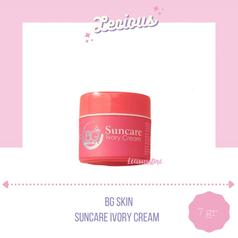 suncare ivory cream bg skin beauty glow bpom