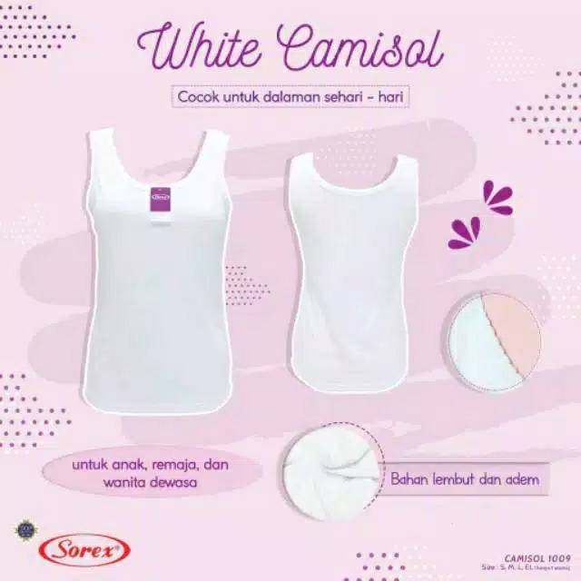 Kaos dalam wanita camisol sorex 1009 singlet wanita size M,L,XL