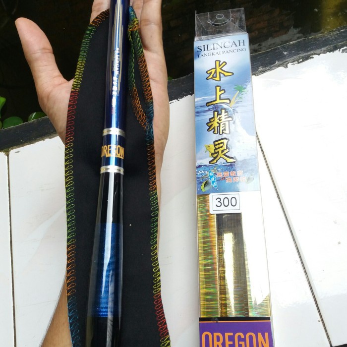 Joran Tegek Oregon Silincah 300cm Ruas Pendek Kaku Tulcuk