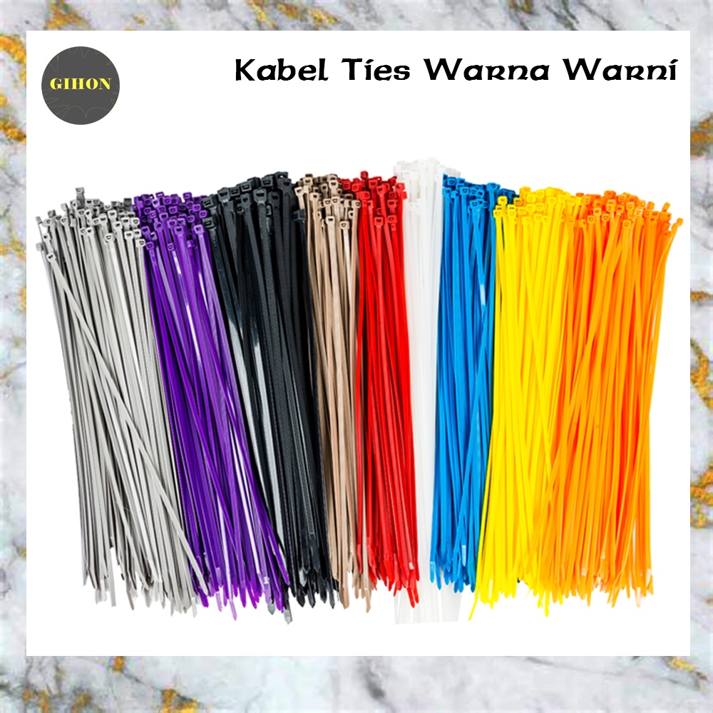 Kabel Ties Warna Warni Ukuran 10 cm ( Isi 100 pc)