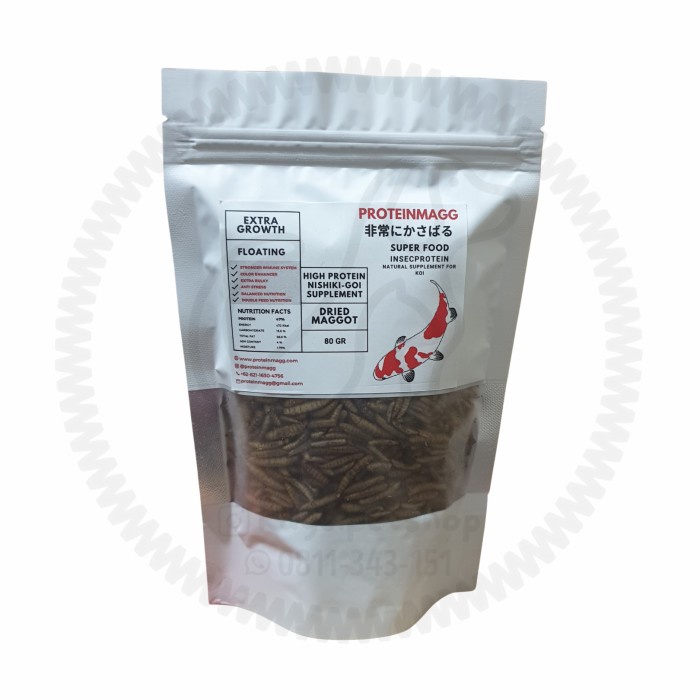 PROTEINMAGG Super Koi Food 80gr - Dried Maggot